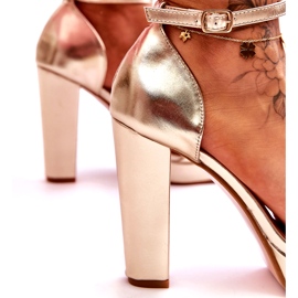 Gold Mandy High Heel Sandals golden 4
