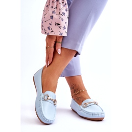 Classic Leather Loafers Light Blue Verona 1 Classic Leather Loafers Light Blue Verona 1