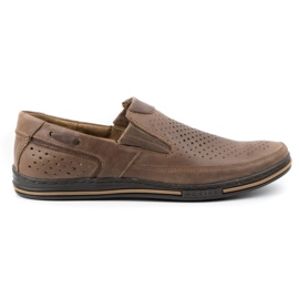 Polbut Leather men's shoes 09 for summer Brown 2