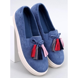 Salma Jeans fringed sneakers blue 1