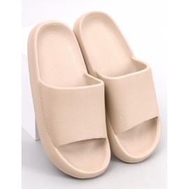 Ritter Khaki rubber slides beige 1
