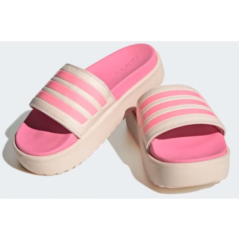 Adidas Adilette Platform HP9409 pink flip-flops beige 1