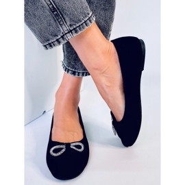Benoit Black suede ballet flats 2