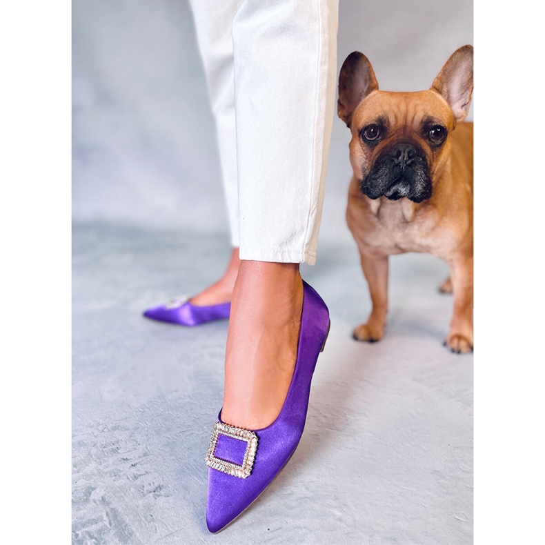 Elegant ballerinas with Lorella Purple stones 1