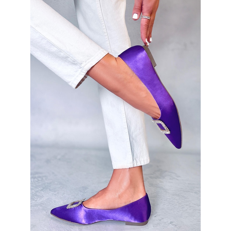 Elegant ballerinas with Lorella Purple stones 2