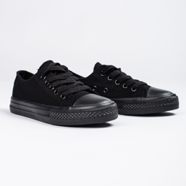 SHELOVET Black Vico children's classic sneakers 1