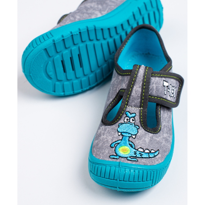 SHELOVET Gray slippers for kindergarten for a boy 3F grey 1 SHELOVET Gray slippers for kindergarten for a boy 3F grey 1