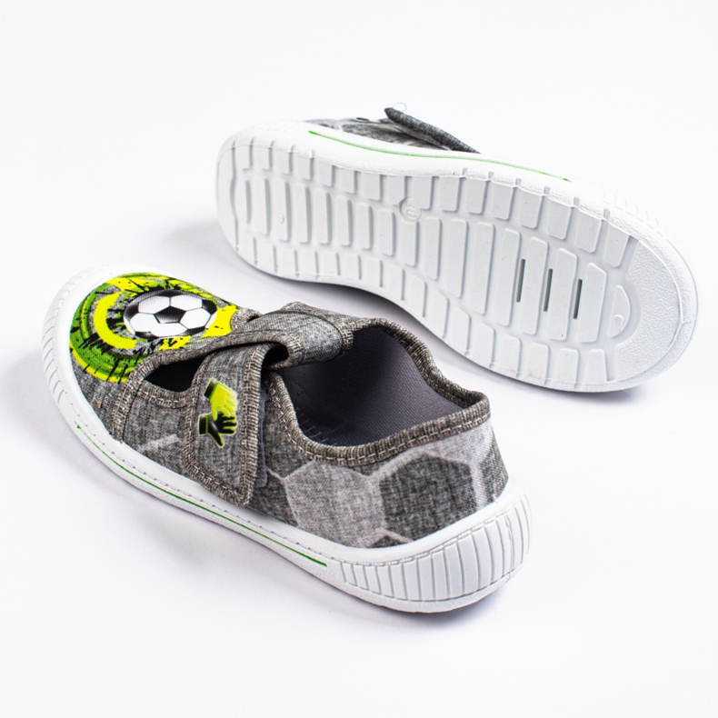 SHELOVET Gray slippers for a boy 3F ball multicolored 1