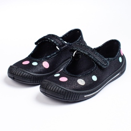 SHELOVET Black slippers for girls 3F 1 SHELOVET Black slippers for girls 3F 1