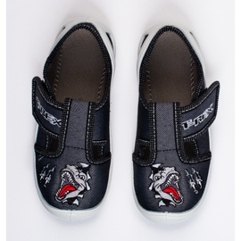 SHELOVET Velcro slippers for boy 3F dinosaur black 1
