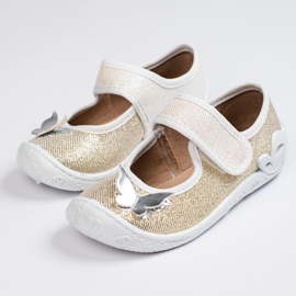 SHELOVET Gold slippers for girls 3F golden 1