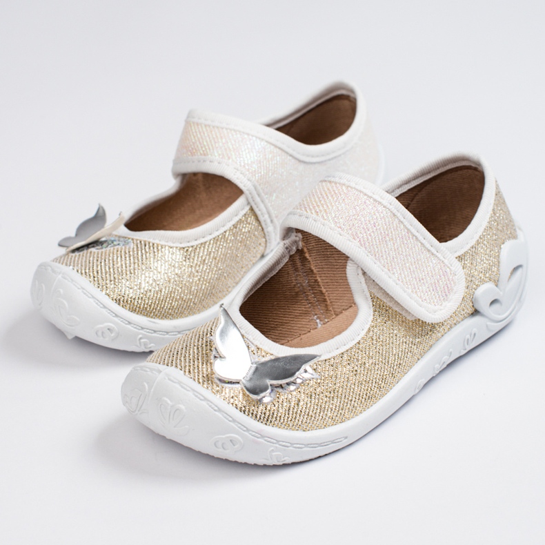 SHELOVET Gold slippers for girls 3F golden 1