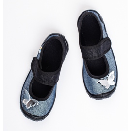 SHELOVET 3F butterfly slippers for girls grey 1 SHELOVET 3F butterfly slippers for girls grey 1