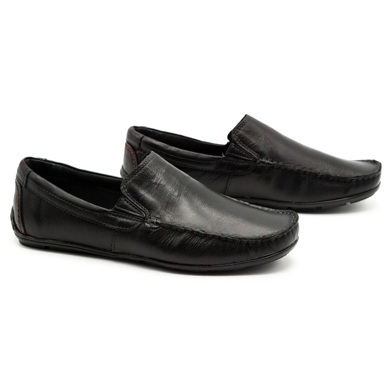 Olivier Men's loafers 763 black grain 3