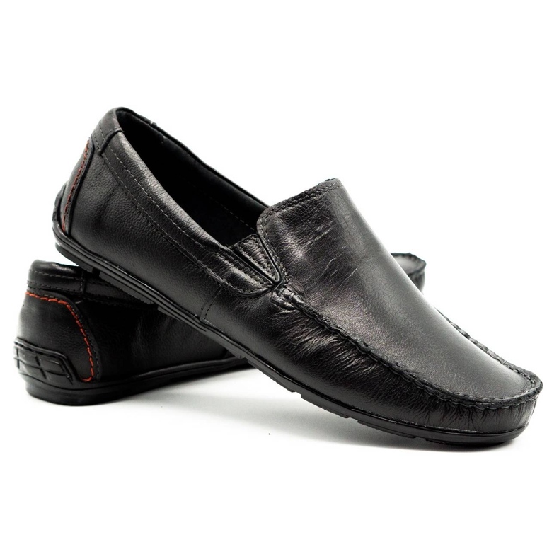 Olivier Men's loafers 763 black grain 4