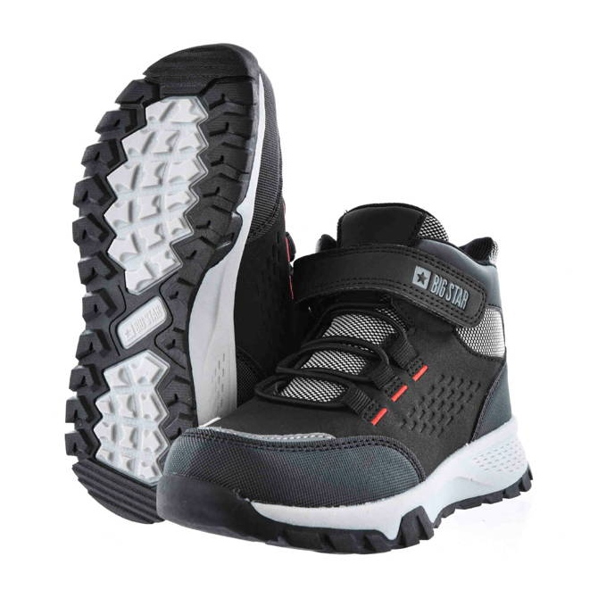 Black Big Star ankle boots for boys KK374121 2