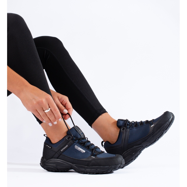 Women's outdoor trekking shoes DK navy blue 1 Women's outdoor trekking shoes DK navy blue 1