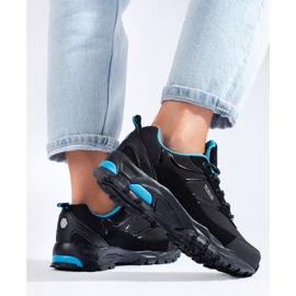 DK black and blue sports trekking shoes for women 2 DK black and blue sports trekking shoes for women 2