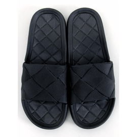 Lottner Black rubber slides 2