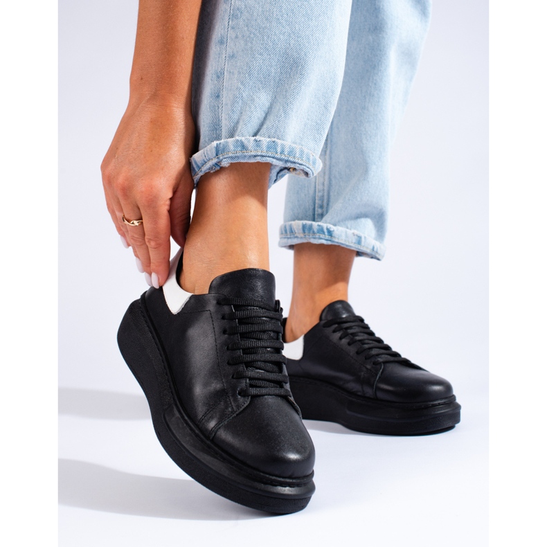 SHELOVET Black classic women's sports shoes by T.Sokolski 2 SHELOVET Black classic women's sports shoes by T.Sokolski 2