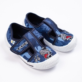 SHELOVET Blue children's slippers for kindergarten 3F 1 SHELOVET Blue children's slippers for kindergarten 3F 1
