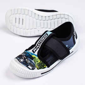 SHELOVET Children's slippers with a 3F car black 1