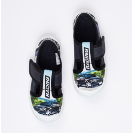 SHELOVET Children's slippers with a 3F car black 2