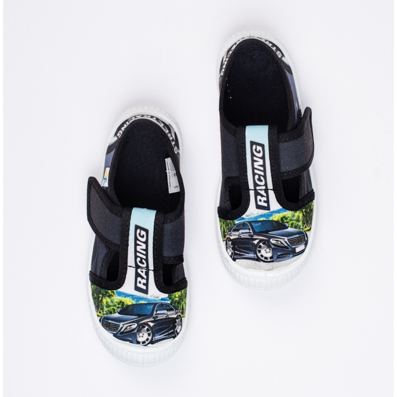 SHELOVET Children's slippers with a 3F car black 2