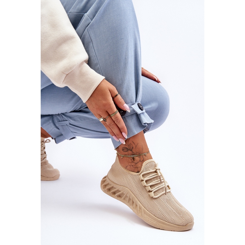 PG1 Women's Slip-on Textile Sneakers Beige Venett 1 PG1 Women's Slip-on Textile Sneakers Beige Venett 1