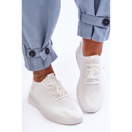PG1 Women's Slip-On Textile Trainers White Zauna 2