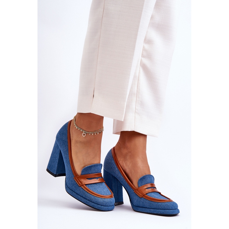 PS1 Fashionable Pumps On High Heel Blue Florence 1 PS1 Fashionable Pumps On High Heel Blue Florence 1