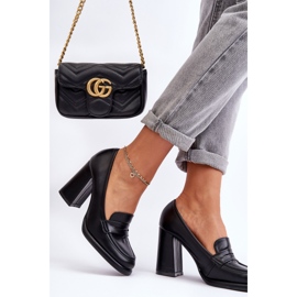 PS1 Fashionable Pumps On A Heel Black Florence 2