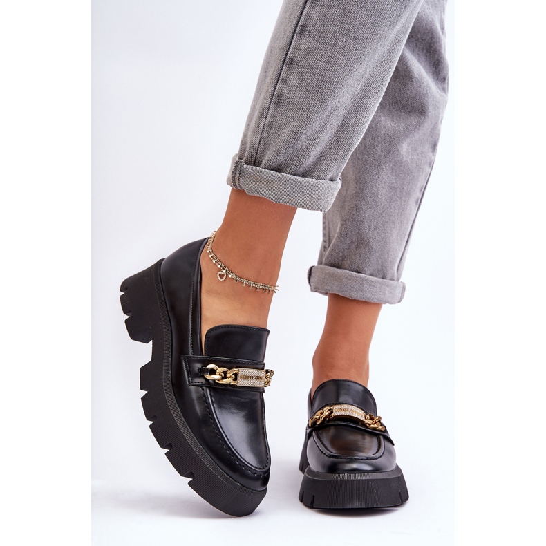 PS1 Classic Loafers On A Chunky Platform Black Catch Me! 1