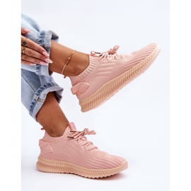 PG1 Women's Slip-on Textile Trainers Pink Zauna 2