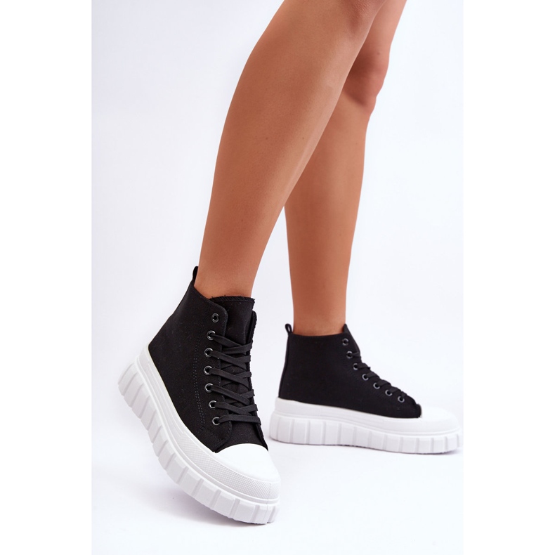 PS1 Women's High Top Sneakers Black Avis 1 PS1 Women's High Top Sneakers Black Avis 1