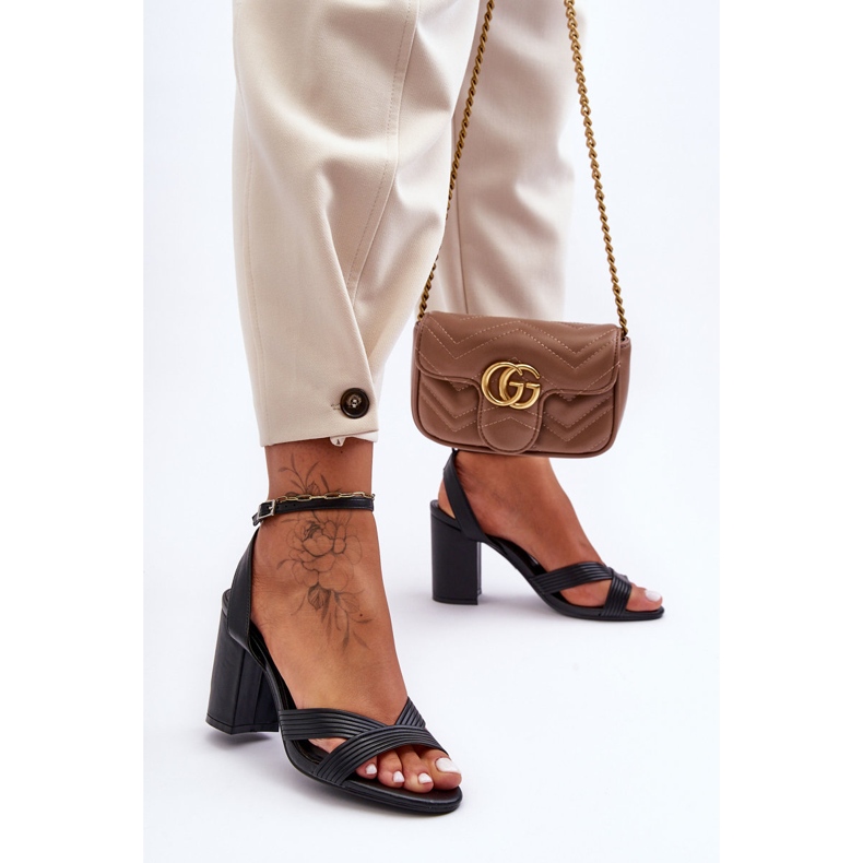 PS1 Classic Sandals On A Black Zipola Heel 1