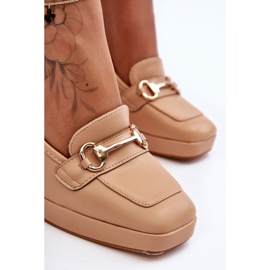 Fashionable Nude Rouse Leather Pumps beige 2