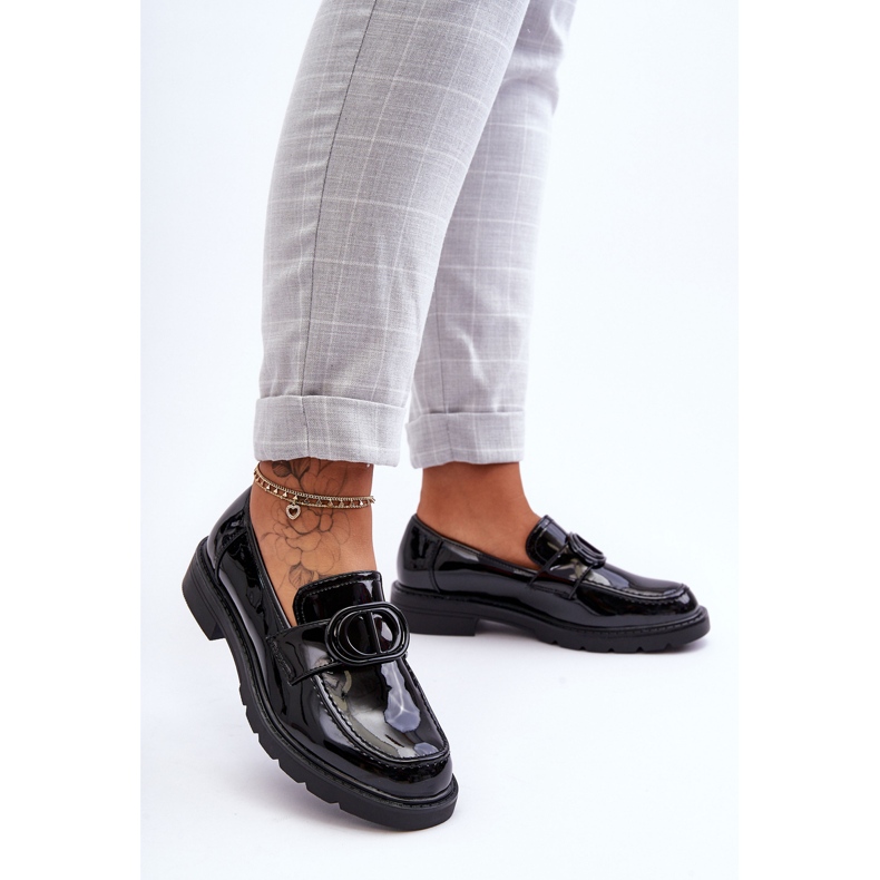 PG1 Lacquered Platform Loafers Black Jarren 1 PG1 Lacquered Platform Loafers Black Jarren 1