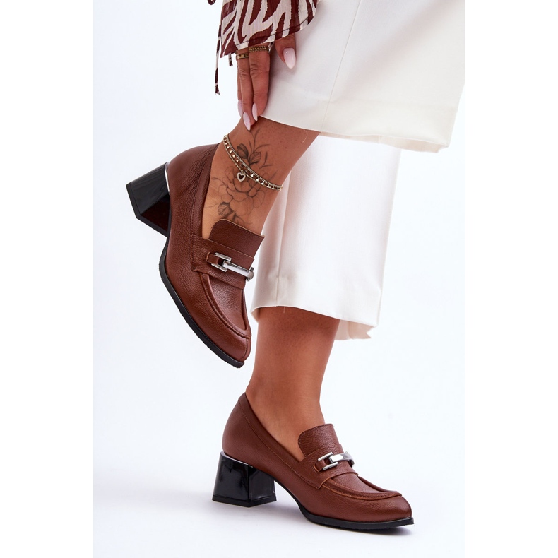 Lemar Comfortable Damira Brown Leather Pumps 1 Lemar Comfortable Damira Brown Leather Pumps 1