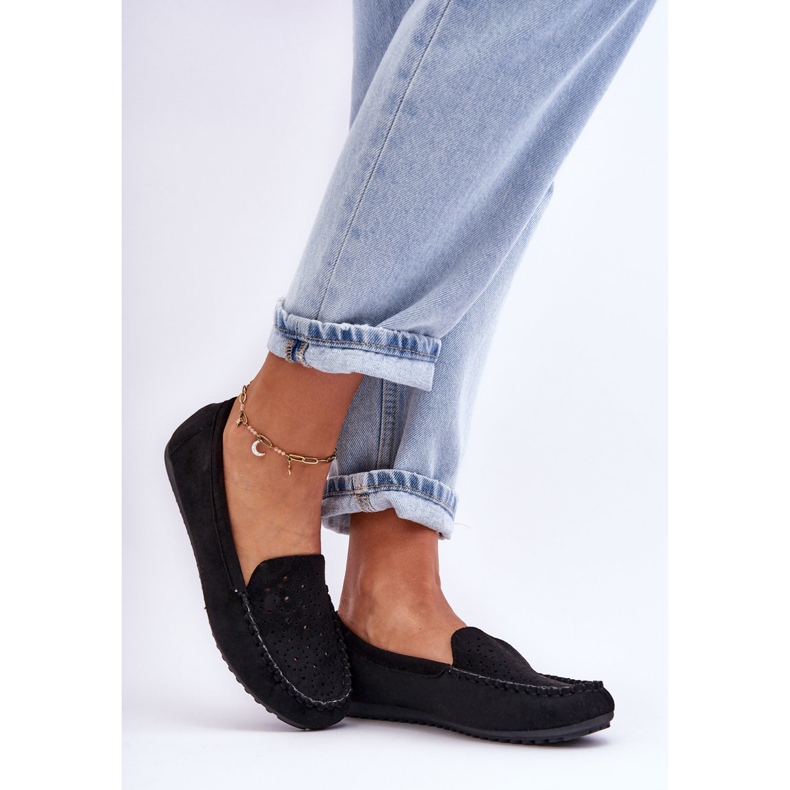 Women's Suede Loafers Black Molly 2 Women's Suede Loafers Black Molly 2