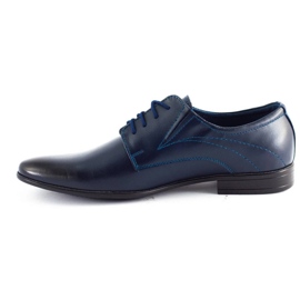 Olivier Men's leather shoes 256 navy blue 5