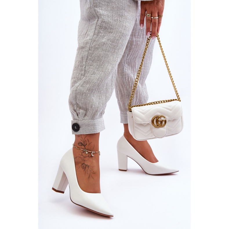 Classic Odessa White High Heel Pumps 1 Classic Odessa White High Heel Pumps 1