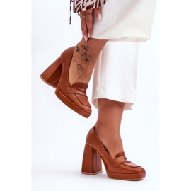 Camel Alisa High Heel Pumps brown 1