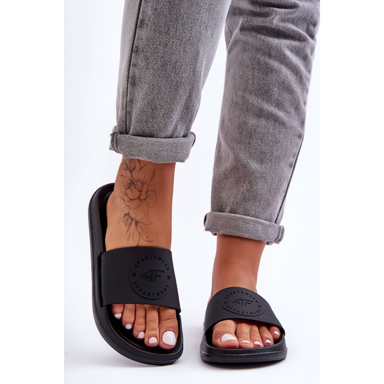 Women's Sport Slippers 4F 4FSS23FFLIF069-72S Black 1 Women's Sport Slippers 4F 4FSS23FFLIF069-72S Black 1