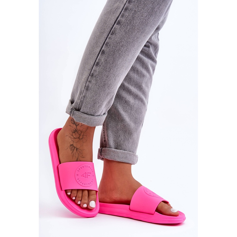 Women's Sport Slippers 4F 4FSS23FFLIF069-53S Fuchsia pink 1