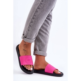 Women's Sport Slippers 4F 4FSS23FFLIF069-55S Pink-Black 1