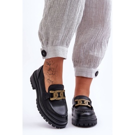 PG1 Women's Platform Loafers With Decoration Black Ameg 1 PG1 Women's Platform Loafers With Decoration Black Ameg 1