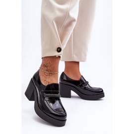 Lemar Leather Brogues On Heel With Black Gelanor Decoration 2 Lemar Leather Brogues On Heel With Black Gelanor Decoration 2