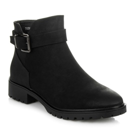 Vices New Collection Low boots with a buckle black 1