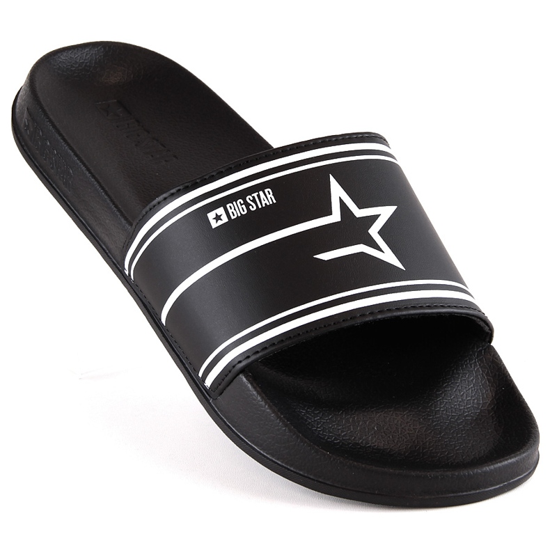 Black men's slippers Big Star MM174313 1